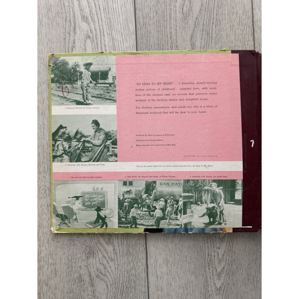 Walt Disney’s "So Dear to My Heart" 1949 Capitol Records Set Vintage - Picture 4 of 9